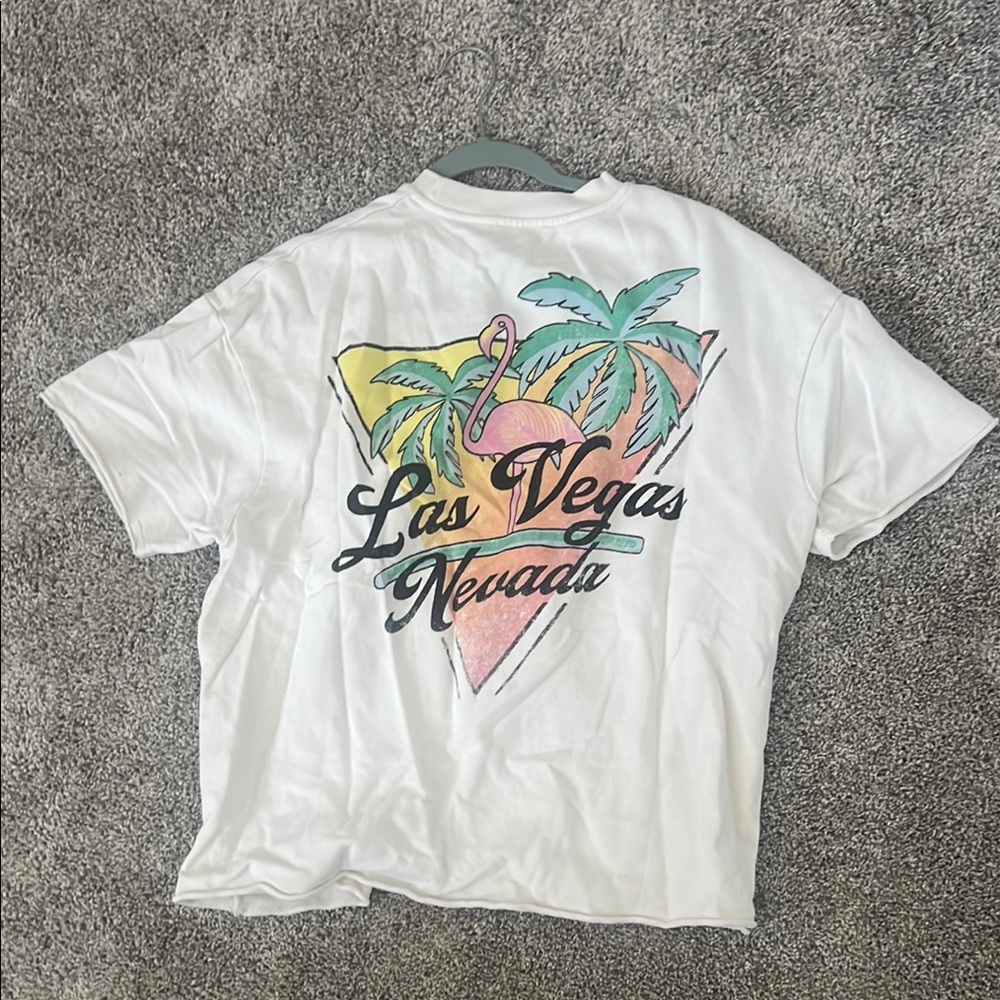 Zara White T-Shirt with Subtle Text